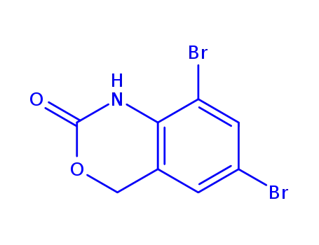 Molecular Structure of 76928-37-5 (6,8-dibromo-1,4-dihydro-2H-3,1-benzoxazin-2-one)