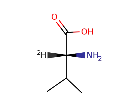 Molecular Structure of 77257-02-4 (D-<2-2H>valine)