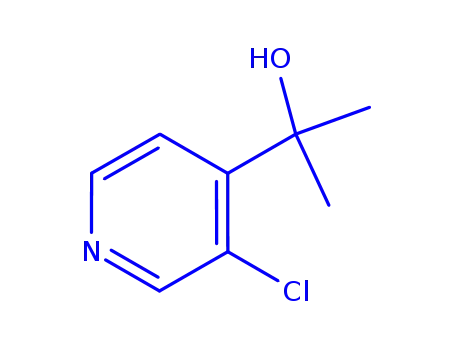 Molecular Structure of 77332-83-3 (2-(3-Chloropyridin-4-yl)propan-2-ol)