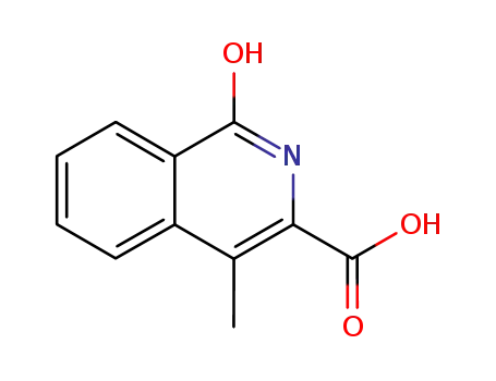 Molecular Structure of 56661-82-6 (3-Isoquinolinecarboxylic acid, 1,2-dihydro-4-methyl-1-oxo-)