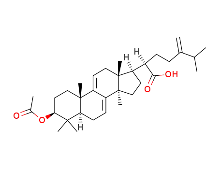 Molecular Structure of 77035-42-8 (Dehydroeburicoic acid monoacetate)
