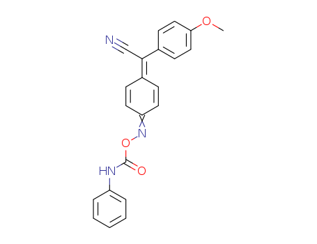 Benzeneacetonitrile, 4-methoxy-a-[4-[[[(phenylamino)carbonyl]oxy]imino]-2,5-cyclohexadien-1-ylidene]-