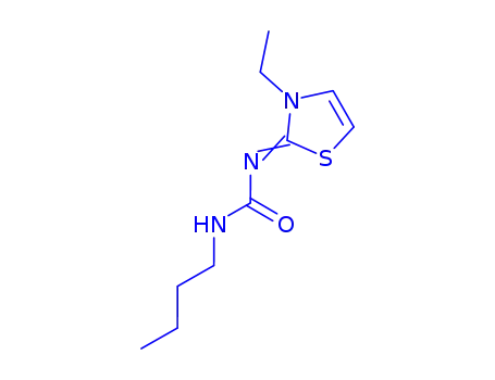 Molecular Structure of 771414-75-6 (Urea, butyl(3-ethyl-2(3H)-thiazolylidene)- (9CI))