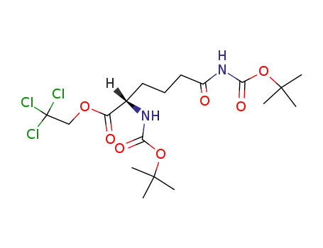 (S)-2,6-Bis-tert-butoxycarbonylamino-6-oxo-hexanoic acid 2,2,2-trichloro-ethyl ester