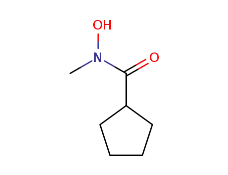 Molecular Structure of 77318-00-4 (Cyclopentanecarboxamide, N-hydroxy-N-methyl- (9CI))