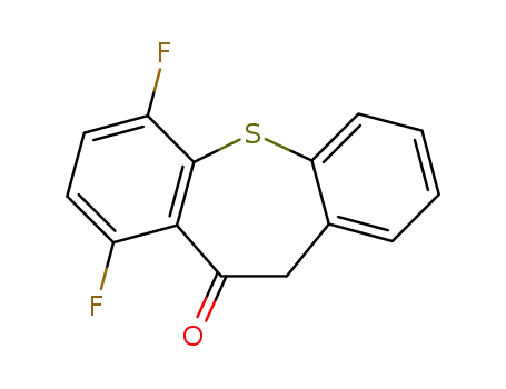 Molecular Structure of 77380-30-4 (6,9-difluorodibenzo<b,f>thiepin-10(11H)-one)