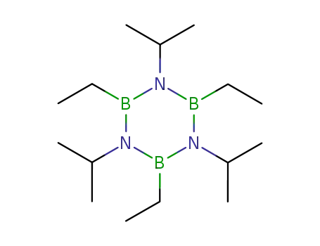 Molecular Structure of 7739-33-5 (2,4,6-Triethyl-1,3,5-triisopropylborazine)