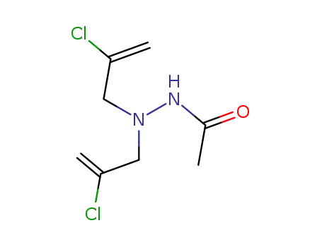 Molecular Structure of 7696-78-8 (N',N'-Bis(2-chloroallyl)acetohydrazide)