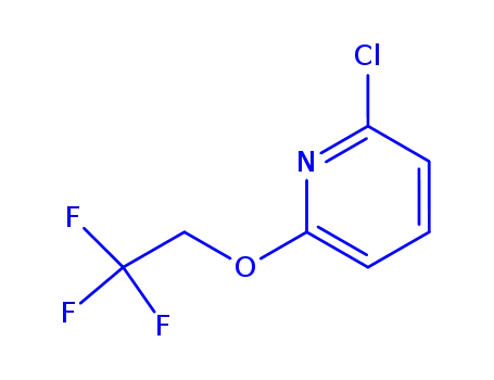 Molecular Structure of 77145-58-5 (2-Chloro-6-(2,2,2-trifluorethoxy)pyridine)
