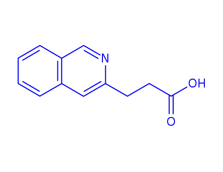 Molecular Structure of 770721-18-1 (3-(ISOQUINOLIN-3-YL)PROPANOIC ACID)