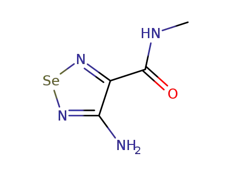 Molecular Structure of 7698-91-1 (4-Amino-N-methyl-1,2,5-selenadiazole-3-carboxamide)