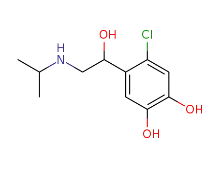 Molecular Structure of 77145-71-2 (4-chloroisoprenaline)