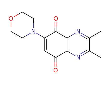 5,8-Quinoxalinedione,2,3-dimethyl-6-(4-morpholinyl)- cas  7697-88-3