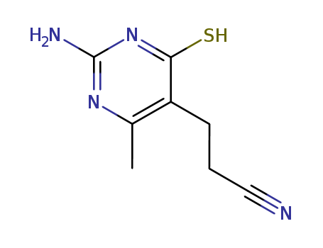 3-(2-amino-6-methyl-4-thioxo-1,4-dihydropyrimidin-5-yl)propanenitrile