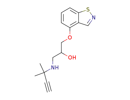 Molecular Structure of 76919-32-9 (1-(2-methylbut-3-yn-2-ylamino)-3-(9-thia-8-azabicyclo[4.3.0]nona-1,3,5 ,7-tetraen-5-yloxy)propan-2-ol)