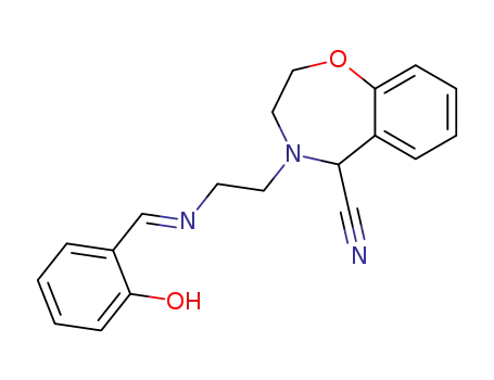 4-(2-{[1-(2-Hydroxy-phenyl)-meth-(E)-ylidene]-amino}-ethyl)-2,3,4,5-tetrahydro-benzo[f][1,4]oxazepine-5-carbonitrile