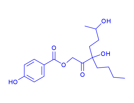 (3-butyl-3,6-dihydroxy-2-oxo-heptyl) 4-hydroxybenzoate cas  7737-61-3