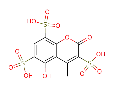 5-hydroxy-4-methyl-2-oxo-2<i>H</i>-chromene-3,6,8-trisulfonic acid