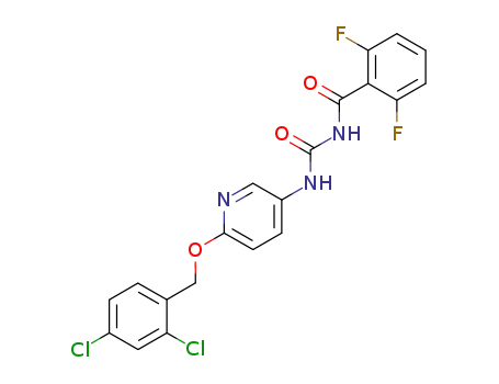 Molecular Structure of 77005-98-2 (N-({6-[(2,4-dichlorobenzyl)oxy]pyridin-3-yl}carbamoyl)-2,6-difluorobenzamide)