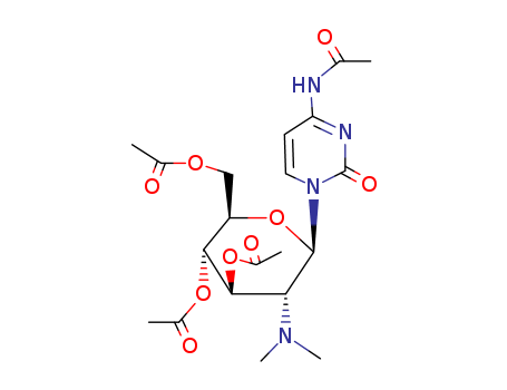 Acetamide,N-[1,2-dihydro-2-oxo-1-[3,4,6-tri-O-acetyl-2-deoxy-2-(dimethylamino)-b-D-glucopyranosyl]-4-pyrimidinyl]- cas  7702-55-8