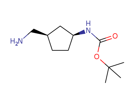 Carbamic acid,[(1S,3R)-3-(aminomethyl)cyclopentyl]-, 1,1-dimethylethyl ester (9CI)