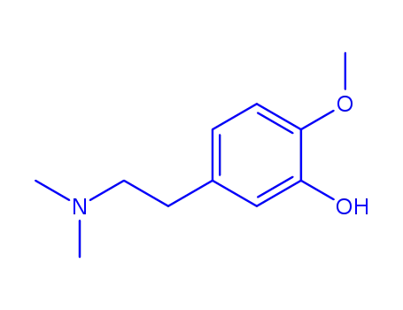 Molecular Structure of 769863-99-2 (Phenol, 5-[2-(dimethylamino)ethyl]-2-methoxy- (9CI))