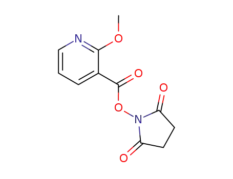 Molecular Structure of 76988-05-1 (2-Methoxynicotinic acid N-succinimide ester)