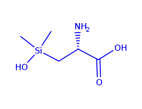 Molecular Structure of 850755-38-3 (Alanine,  3-(hydroxydimethylsilyl)-)