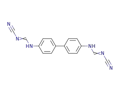 Molecular Structure of 77021-80-8 (BIPHENYL-4,4'-BIS(N'-CYANO-N-METHYLFORMAMIDINE))