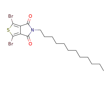 Molecular Structure of 773881-47-3 (1,3-dibromo-5-dodecyl-4H-thieno[3,4-c]pyrrole-4,6(5H)-dione)