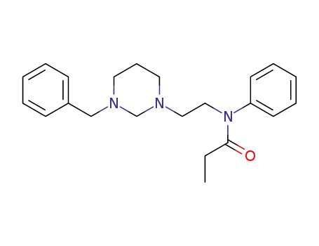 Molecular Structure of 77869-78-4 (N-<2-(3-benzylhexahydropyrimidino)ethyl>propionanilide)
