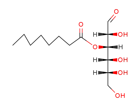 Molecular Structure of 77607-11-5 (3-O-octanoyl-D-glucose)