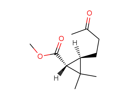 Molecular Structure of 73175-23-2 ((1R,3R)-methyl 2,2-dimethyl-3-(3-oxobutyl)cyclopropanecarboxylate)