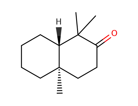Molecular Structure of 775-54-2 (1,1,10-Trimethyl-trans-decalone)