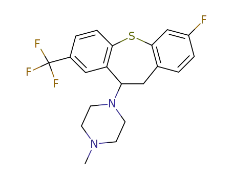 7-fluoro-2-(trifluoromethyl)-11-(4-methylpiperazino)-10,11-dihydrodibenzo<b,f>thiepin