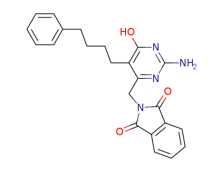 2-[[2-amino-6-oxo-5-(4-phenylbutyl)-3H-pyrimidin-4-yl]methyl]isoindole-1,3-dione cas  7756-14-1