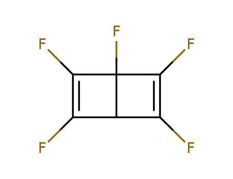 Molecular Structure of 28663-71-0 (Bicyclo[2.2.0]hexa-2,5-diene, 1,2,3,5,6-pentafluoro-)