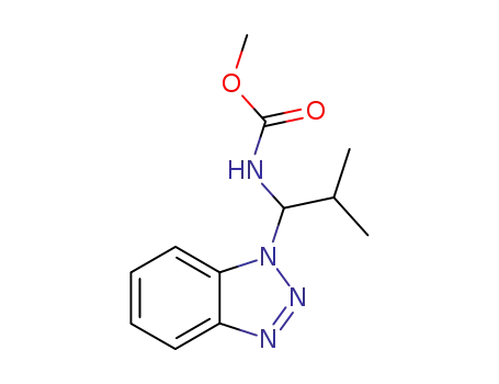 Methyl N-<1-(benzotriazol-1-yl)-2-methylpropyl>carbamate