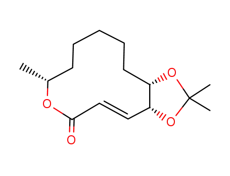 (3aR,8R,13aS,E)-2,2,8-trimethyl-9,10,11,12,13,13a-hexahydro-3aH-[1,3]dioxolo[4,5-e][1]oxacyclo-dodecin-6(8H)-one