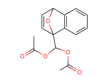 Molecular Structure of 117078-26-9 (1-Diacetoxymethyl-1,4-epoxy-1,4-dihydronaphthalin)