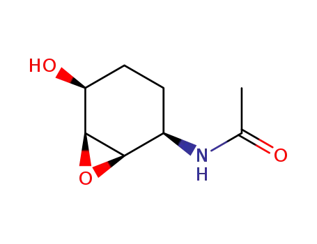 Molecular Structure of 77803-84-0 (Cyclohexanol, 1R-4-acetamido-2,3-cis-epoxy-)