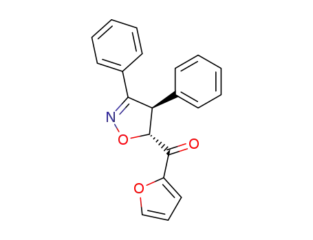Molecular Structure of 77508-81-7 (4,5-Dihydro-3,4-diphenylisoxazol-5-yl(2-furanyl) ketone)