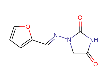 Molecular Structure of 777-34-4 (1-[(furan-2-ylmethylidene)amino]imidazolidine-2,4-dione)