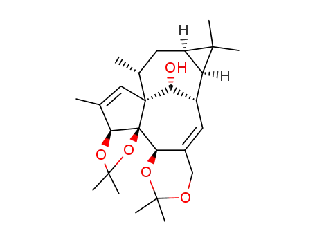 (1aR,7bR)-1aα,2,7aα,13,14,14aα-Hexahydro-1,1,6,6,9,9,11,13α-octamethyl-10aαH-2α,12aα-methano-1H,4H-cyclopropa[5,6][1,3]dioxolo[2',3']cyclopenta[1',2':9,10]cyclodeca[1,2-d][1,3]dioxin-15-ol