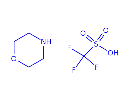 Molecular Structure of 77534-70-4 (N-MORPHOLINIUM TRIFLUOROMETHANESULFONATE)