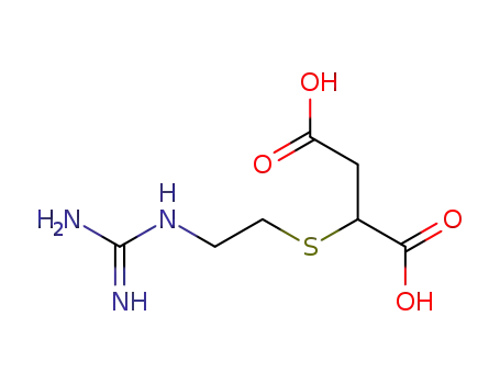 Molecular Structure of 77482-44-1 (2-GUANIDINOETHYLMERCAPTOSUCCINIC ACID)