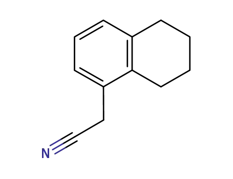 Molecular Structure of 3160-17-6 (1-Naphthaleneacetonitrile, 5,6,7,8-tetrahydro-)