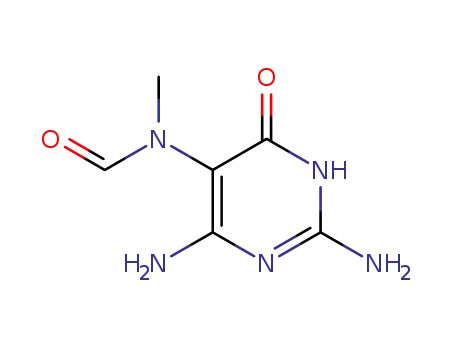 Molecular Structure of 77440-13-2 (N(5)-methyl-N(5)-formyl-2,5,6-triamino-4-hydroxypyrimidine)