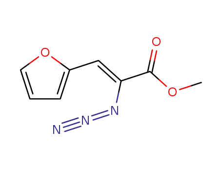 β-(2-Furyl)-α-azidoacrylsaeuremethylester