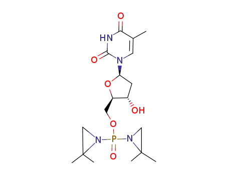 5'-O-[비스(2,2-디메틸-1-아지리디닐)포스피닐]티미딘
